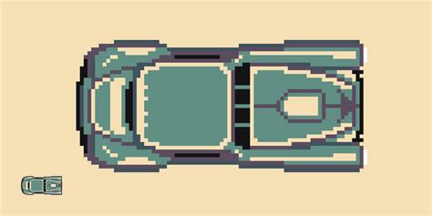 Motorhell top down pixelart car