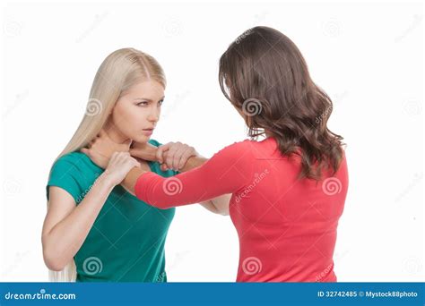 Two women fighting. stock image. Image of anger, attractive - 32742485