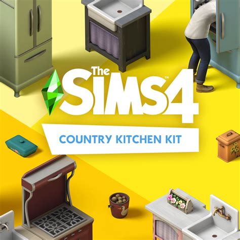 The Sims 4: Country Kitchen Kit (2021) PlayStation 4 box cover art ...