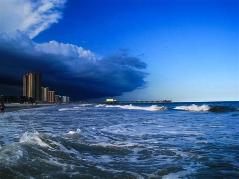 Walked out into the surf to get this shot of the leading edge of a ...