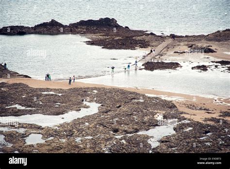 Beach in Saint Malo Stock Photo - Alamy