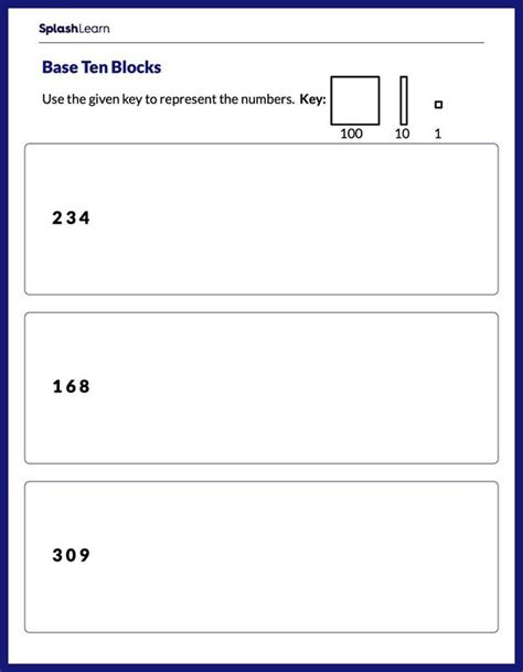 Base 10 Blocks Worksheets - prntbl.concejomunicipaldechinu.gov.co