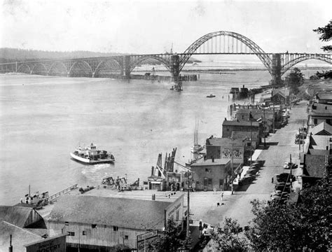 Yaquina Bay Bridge - 1936 During Construction - Newport, Oregon | Newport oregon, Oregon coast ...