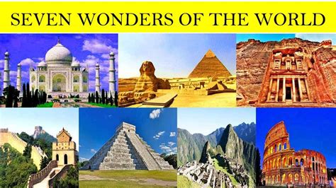 THE SEVEN WONDERS OF THE WORLD - YouTube