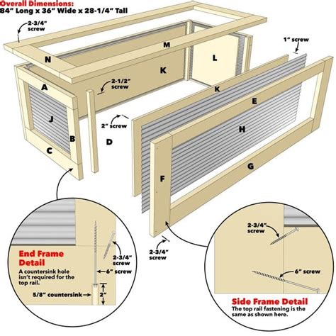 Raised Garden Bed With Corrugated Metal Plans - Garden Design Ideas