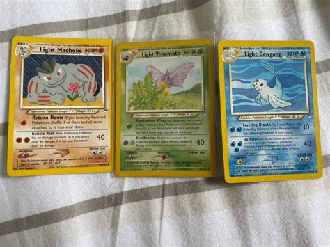 Pokemon card Light pokemon, Hobbies & Toys, Toys & Games on Carousell