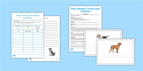 A Dug, A Dug Lesson Pack | Scots Language Resources | CfE