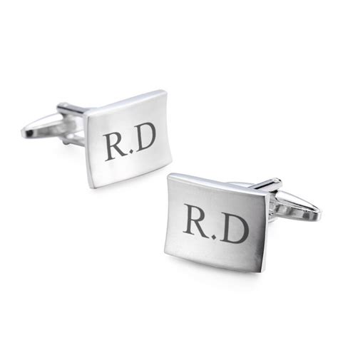 Personalised Cufflinks for Men with Initials