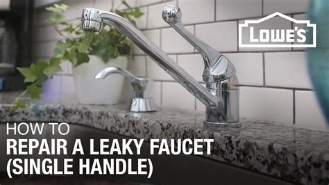 How to Fix A Dripping or Leaky Single Handle Faucet - YouTube