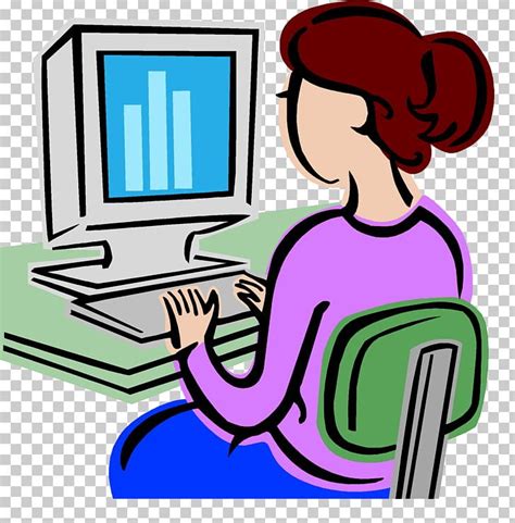 Computer Woman PNG, Clipart, Area, Artwork, Communication, Computer, Computer Desktop Pc Free ...