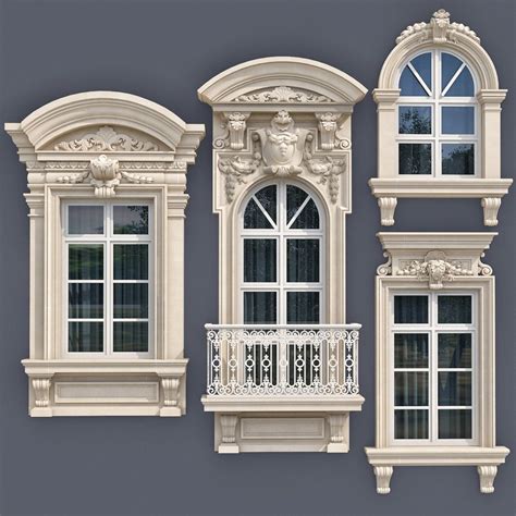 Classic Windows Style Modern Classics 3D Model