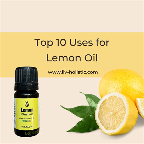 Top 10 Ways to Use Lemon Essential Oil — Liv Holistic