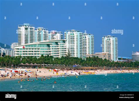 Asia China Asia Hainan Island Sanya Dadonghai Beach Beach Beaches Beach Scene Resort Resorts ...