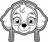 Paw Patrol Coloring Pages Printable Sky sketch template