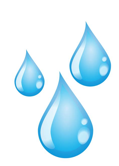 Illustration of Three Water Drops | ClipPix ETC: Educational Photos for Students and Teachers