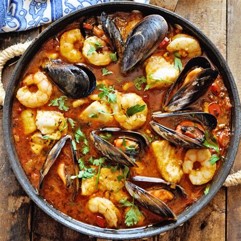 Mediterranean Seafood Stew - Zarzuela de Pescado - Spain on a Fork