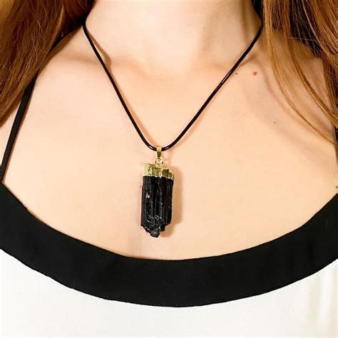 Black Tourmaline Necklace | ASANA Crystals - $38