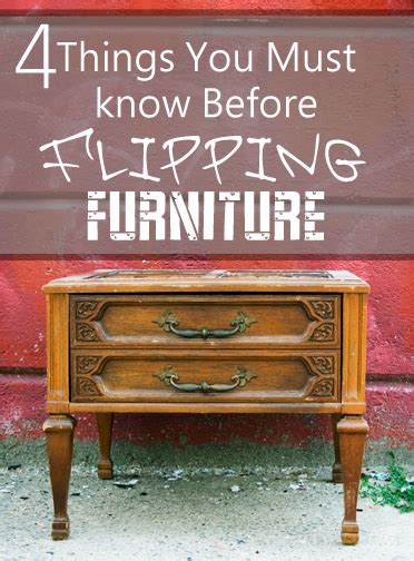 What You Should Know Before You Flip Furniture - How To Build It