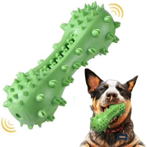 EIMELI Dog Toothbrush Chew Toy, Teeth Cleaning Dental Care Bone Toys ...