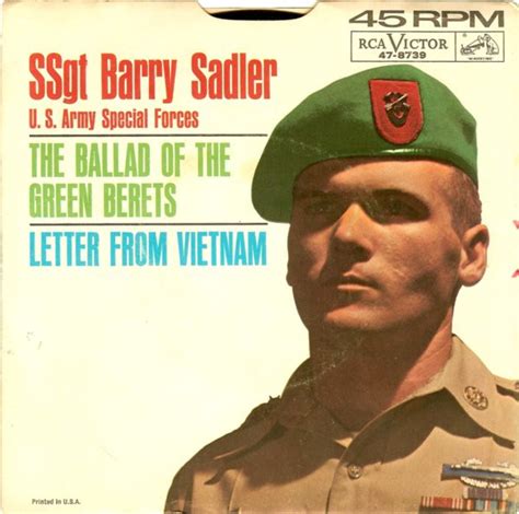 SSgt Barry Sadler* - The Ballad Of The Green Berets / Letter From ...