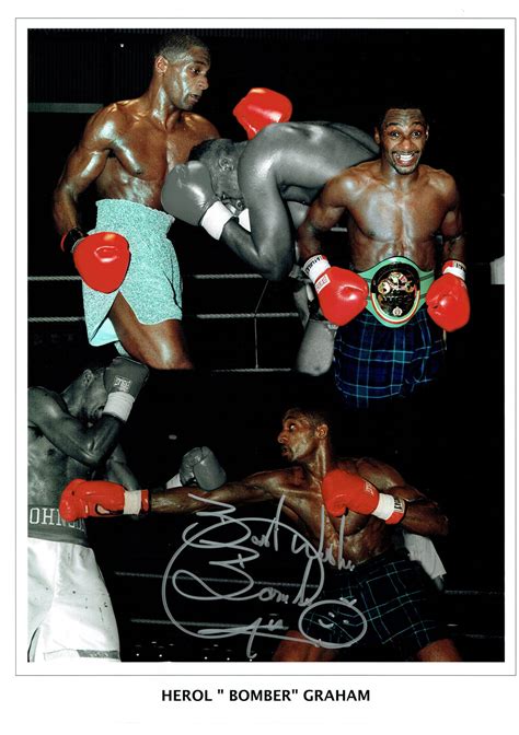 Herol "Bomber Graham" - 16 x 12 Autographed Picture – Extreme-AG.com