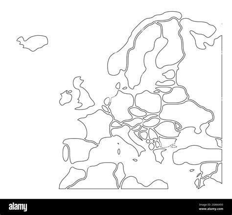 Simplified Schematic Map Of World Political Blank Map Of Countries ...