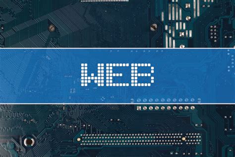 Web text over electronic circuit board background - Creative Commons Bilder