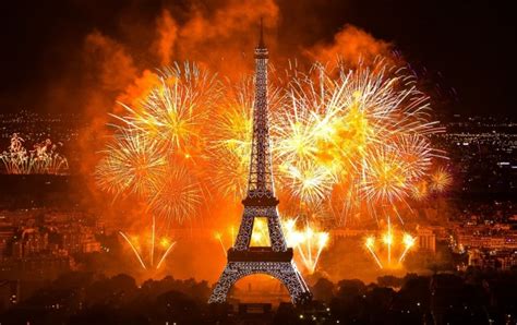 Paris Eiffel Tower Fireworks wallpapers