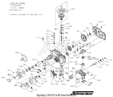 Gravely 991082 (030000 - 034999) ZT 48" HD Parts Diagram for Hydro-Gear Hydrostatic Pump (Right ...