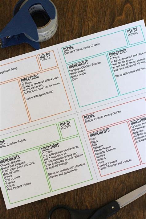 Free Freezer Labels That You Can Edit, Save, and Print! | The Family Freezer