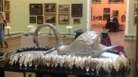 Bowes Museum Silver Automaton Swan - YouTube