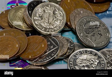 Collection of British coins Stock Photo - Alamy