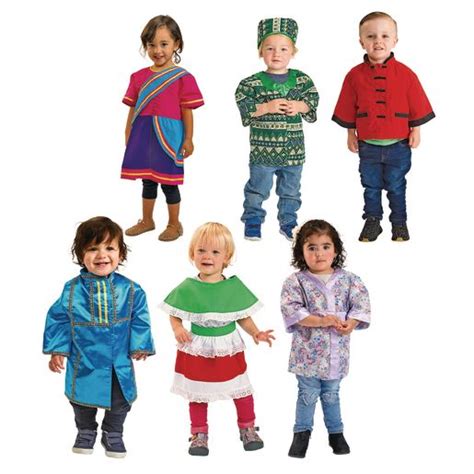 Toddler Traditional Multicultural Clothing Set of 6