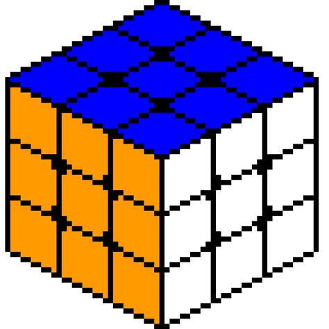 Rubix cube pixel art