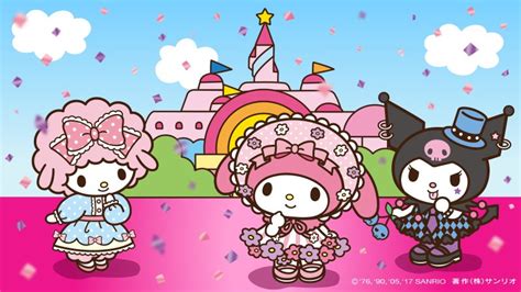 My Sweet Piano My Melody Baku And Kuromi Sanrio Wallpaper Sanrio ...