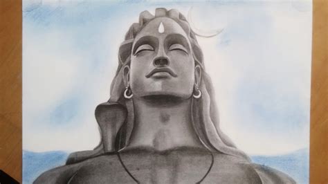 Drawing Adiyogi Mahadev || Adiyogi Mahadev || - YouTube