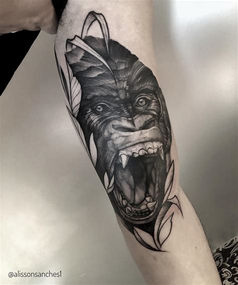 Aggregate more than 78 neo traditional gorilla tattoo super hot - in ...