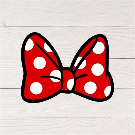 Minnie Bow Svg Minnie Mouse Bow Svg Red Minnie Mouse Bow | Etsy UK