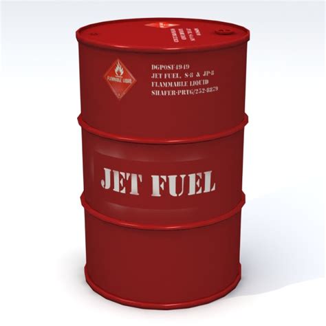 Jet Fuel 55 Gallon Drum 3D model | CGTrader