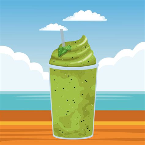 Tropical fruit smoothie drink 1545968 Vector Art at Vecteezy