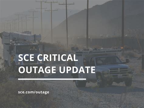 SCE Critical Outage Update for Your Neighborhood (Southern California ...