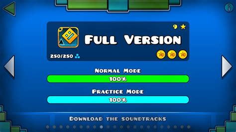 GEOMETRY DASH ORIGINAL ALL FULL VERSION LEVEL 1-21 [100%] [ALL COINS ...