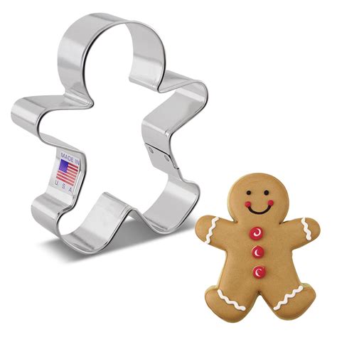 Gingerbread Man Cookie Cutter | 3.75 Inch | Ann Clark