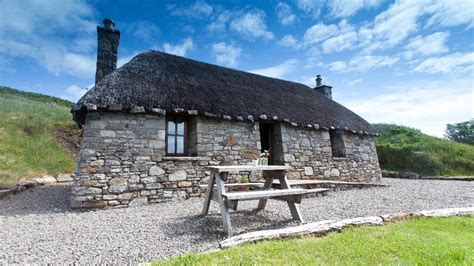 This Scottish Isle Could Be Yours (PHOTOS) | The Weather Channel | Stone cottages, Thatched ...