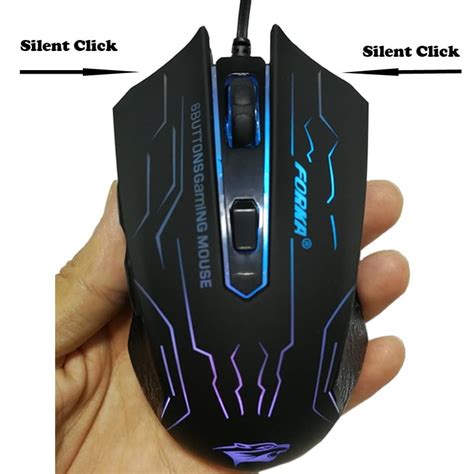 Ergonomic Silent Wired Gaming Mouse with 6 Buttons | Hobbiestly