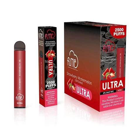 FUME Ultra Disposable Vape 2500 puffs - Strawberry Watermelon - Free ...