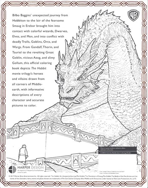 Hobbit Movie Trilogy Heroes and Villains Coloring Book | HarperCollins | 9780062663740