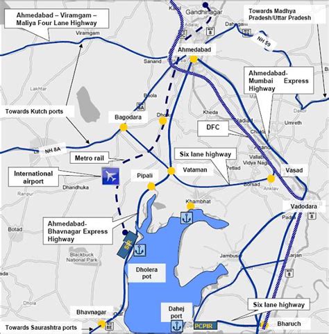 Dholera Location, Road & Rail Connectivity