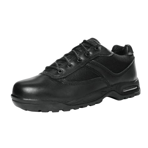 Ridge Footwear Men's Work Shoes AIR-TAC Leather Oxford Black 08001 Wide ...