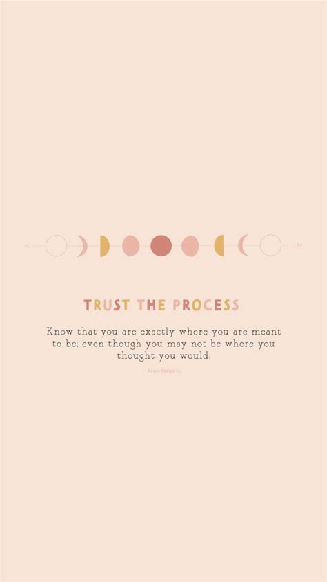 Trust the process | Iphone wallpaper quotes inspirational, Quote aesthetic, Positive quotes ...